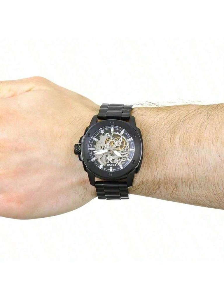 Fossil Men's Quartz Stainless Steel Three-Hand Watch Stainless Steel Case/Scratch Resistant Glass Mirror ME3080