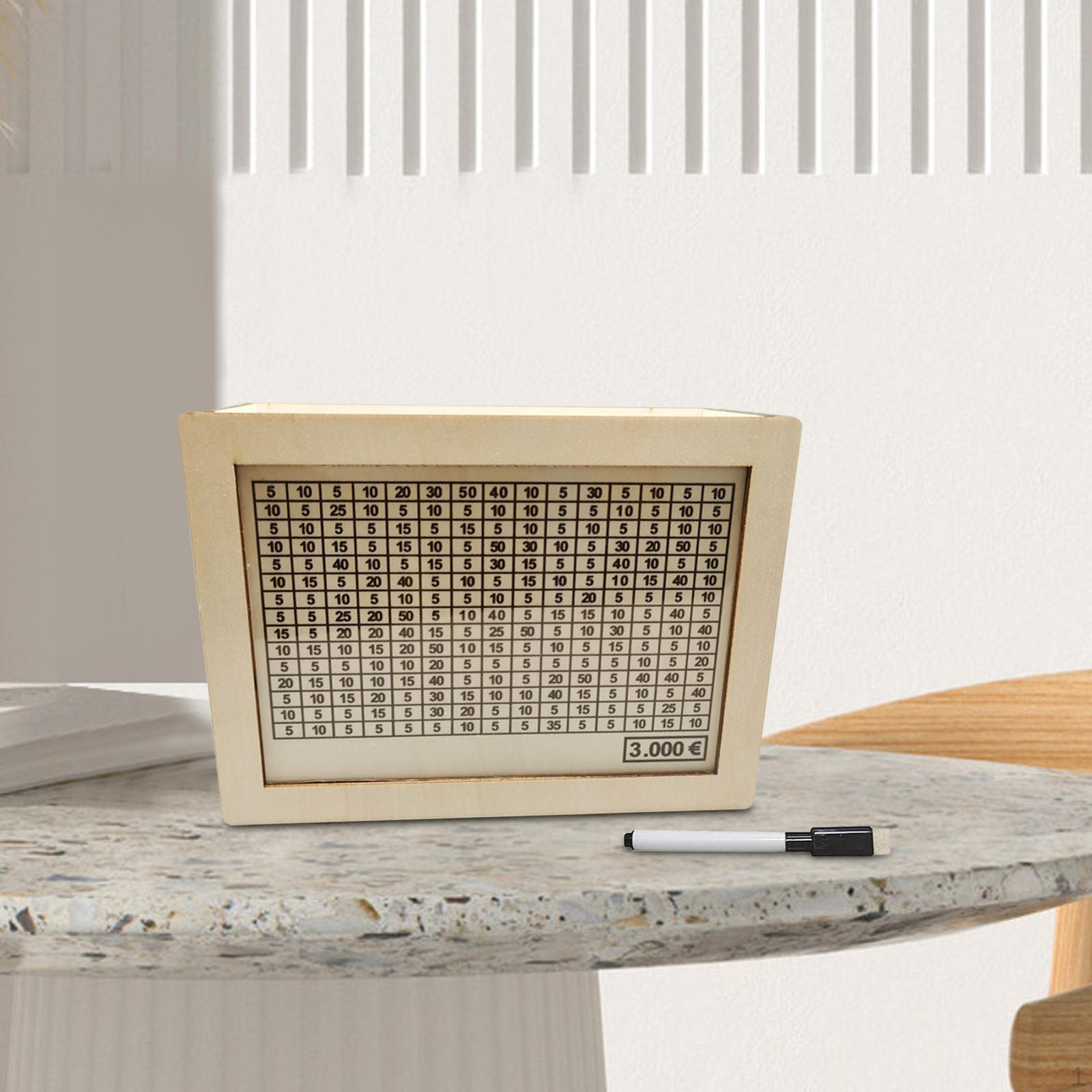 

Деревянная копилка, копилка для денег, портативная, ретро, ​​банк для детей и взрослых 3000 Euros