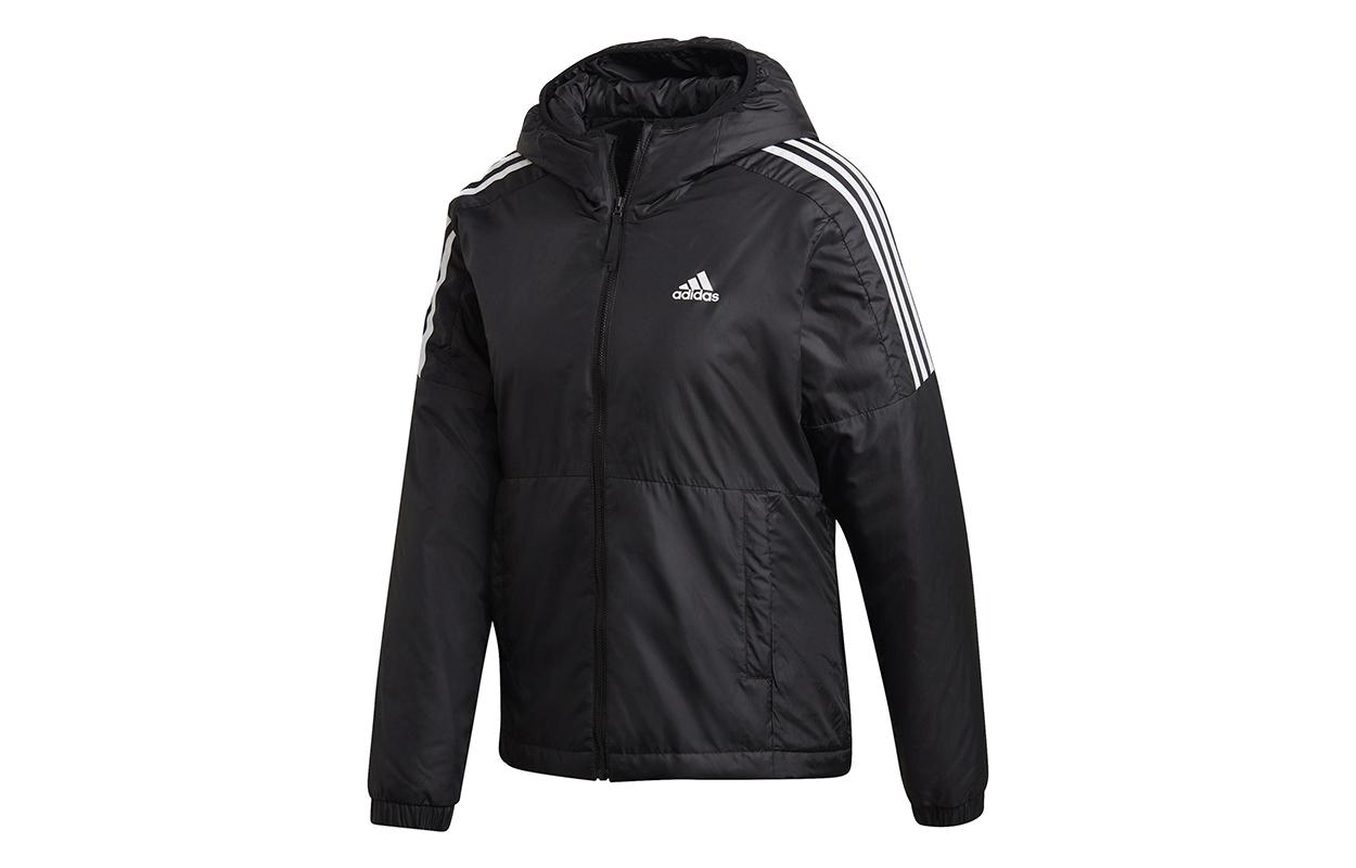 Adidas Essential Puffer Jackets Women s Black Hooded Moderate Other GH4598 S