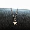 Cross-Border Punk Gothic Y2K Star Black Bead Necklace