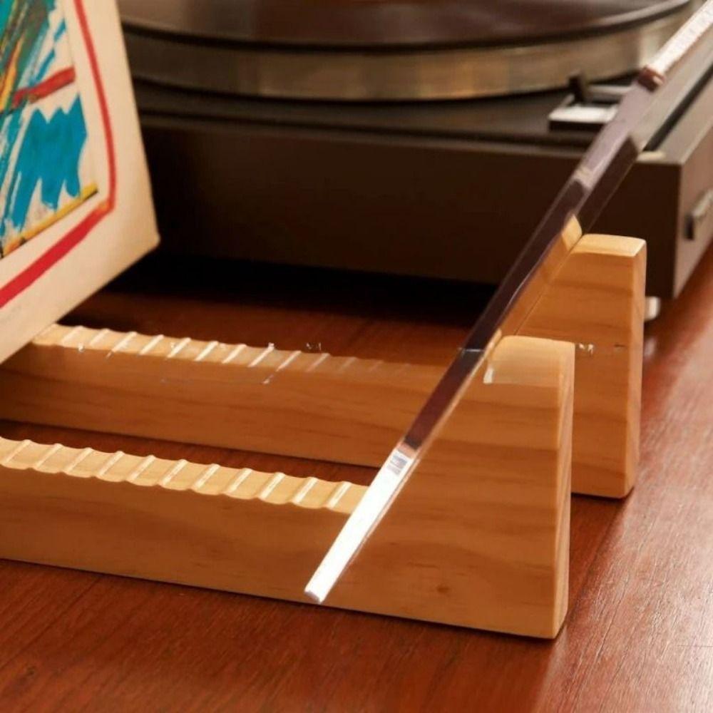 Foldable Wooden CD Rack Handmade Desktop Display Stand Record Storage Holder  Coffee Table