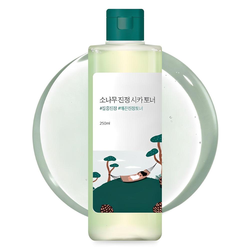 

[Round Lab] Pine Tree Soothing Cica Toner - Pine Cica Activer 67% & Triple Hyaluronic Acid Calming Toner, 250ml | Olive s K-beauty 250ml x 1EA