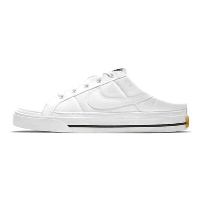 Zapatillas Court Legacy Mule Blancas para Mujer Negro Goma Marrón Claro DB3970-100