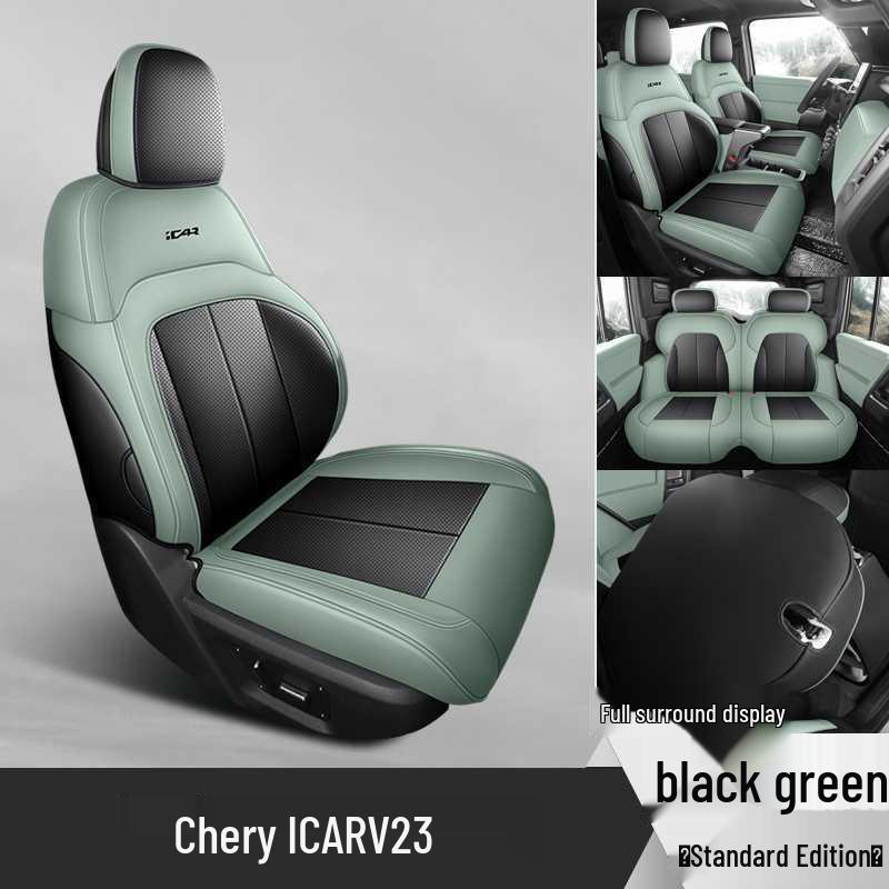 Chery iCarV23 High-End Perforated Leather Seat Cover, Full Coverage, All-Season.