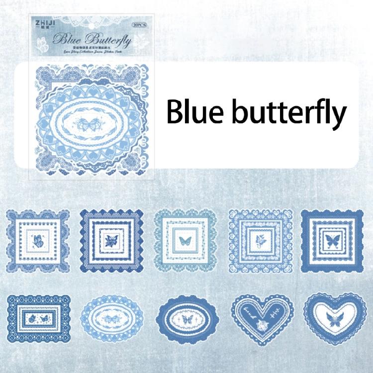 20 Sheets Landscape Sticker Stationery Sticker Scrapbook Sticker Decorative Sticker for Photocards Journal Decoration