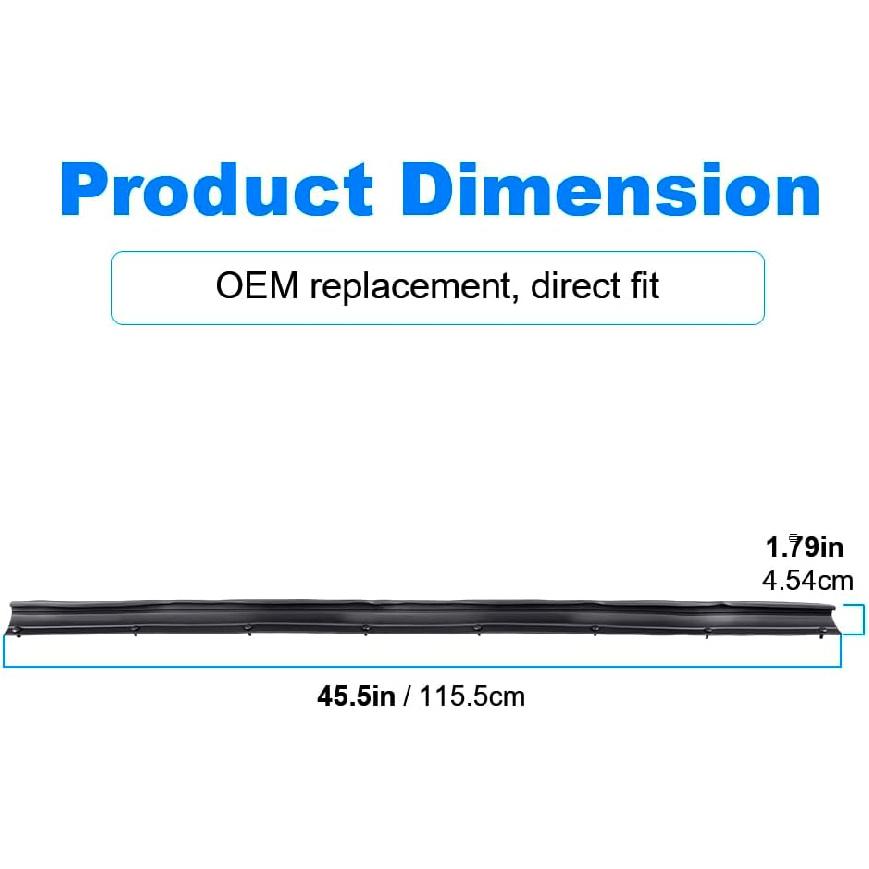 Нижня гумова ущільнювальна стрічка дверей Сумісна з Ford F250 F350 F450 F550 Super Duty 1999-2015, Ford Excursion 2000-2005, Передня ліва або