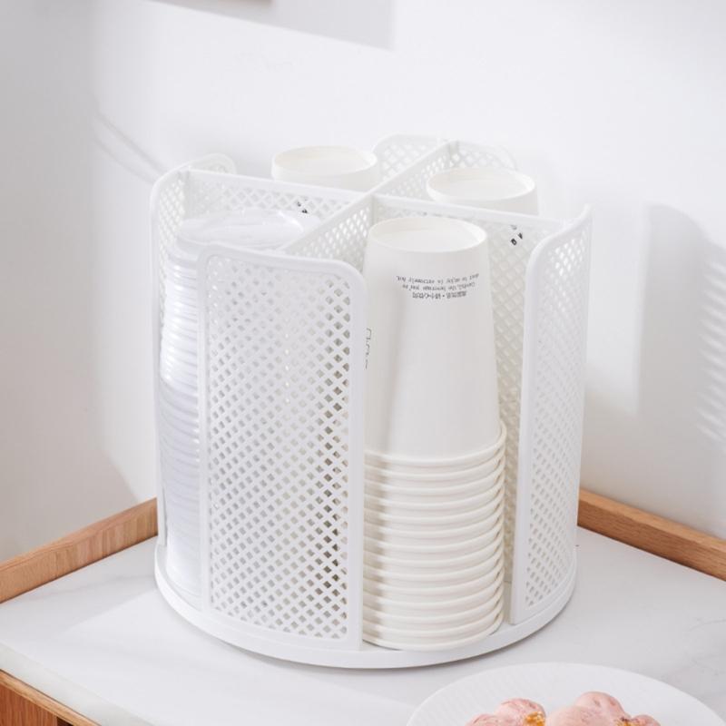 Innovative Kitchen Organizer 360 Degree Rotating Storage Rack Space Saving Spice Bottle Holder Makeup Decorative Tray