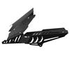Rear Mudguard Chain Cover Kit Qiilu CNC Motorcycle Rear Fender Mudguard Chain Guard Cover Kit for YZF R3 R25 - & 13-17 (Black)