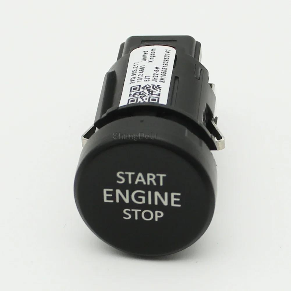 Car Engine Start Stop Switch Button Ignition Starter Button Compatible For VW Skoda Octavia Superb 15-21 Yeti Accessories