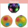 Colorful 12 Hole Magic Ball Stress Relief Toy Creative Rainbow Puzzle For Anxiety