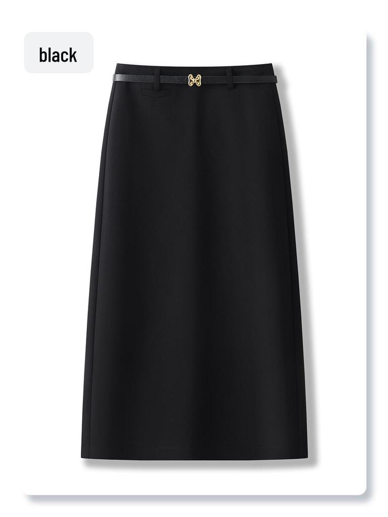 2025 Nová zeštíhlující sukně midi s vysokým pasem - Jarní/podzimní petit bodycon styl