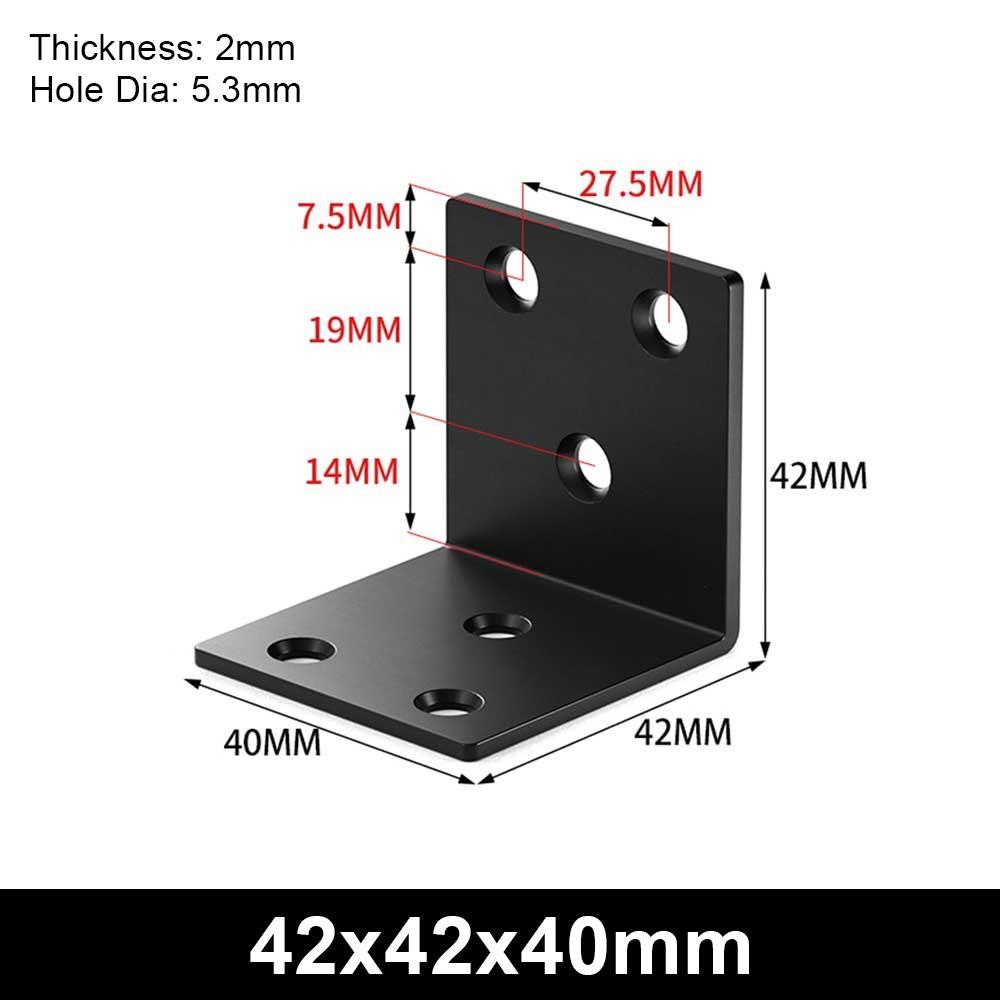 1Pcs 90 Degree Corner Stand L-shaped Mending Plate New Angle Bracket  Furniture Hardware