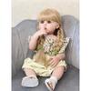 2023 Fashion Beautiful Soft Reborn Baby Realistic Mini Baby Reborn Child With Hair Entity Doll for Girl Toddler Birthday Gift 55cm