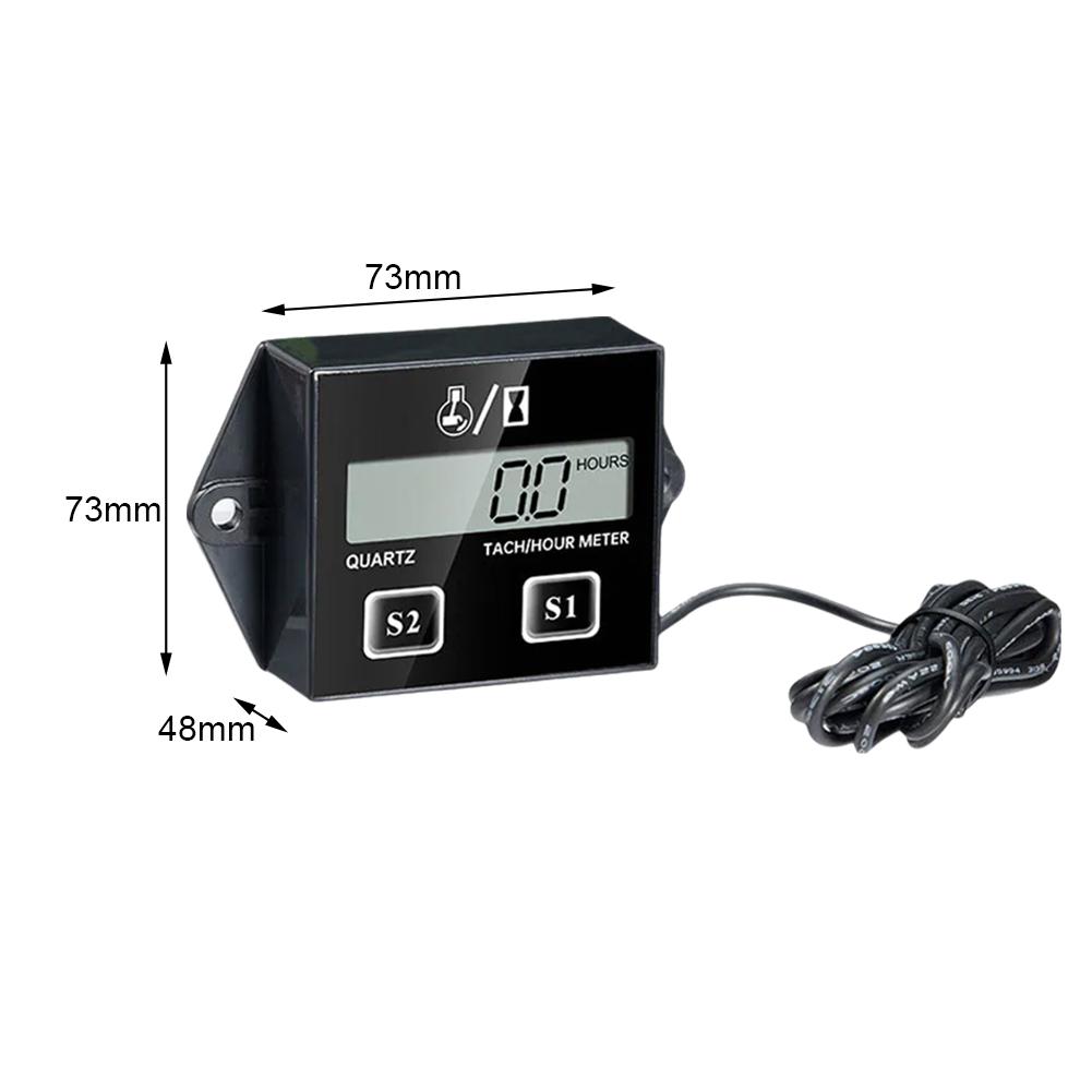1 Zestaw Tachometr Silnika Benzynowego Motocyklowy Miernik Prędkości Czasowy Rower Plażowy Motorówka Kosiarka Wersja Uniwersalna