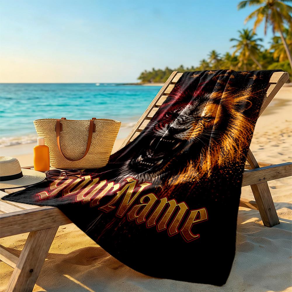 Galatasaray Personalized Name Beach Towel Soft Durable Quickdry Ideal For Travel Outdoor Swim Pool Yoga Surf Camping Hiking Gym Gift Holiday