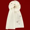Warm Knitted Scarf Thickened Neck Scarf Fashion Winter Scarf  Girls