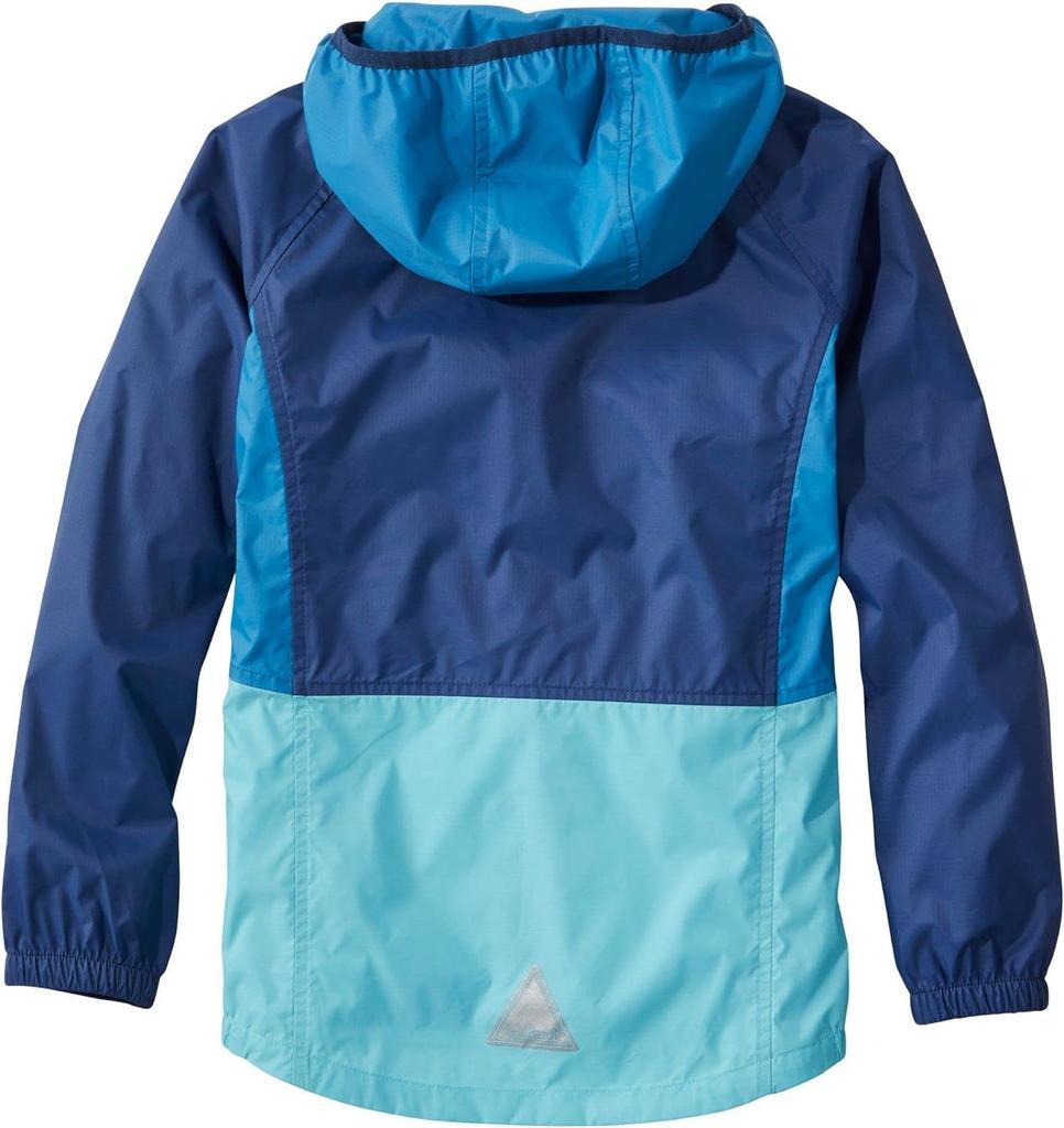 Kids Wind and Rain Big Vintage 1000171750 [LL Bean] Jacket, Kids, L, 14-16, Khaki/Emerald Spruce, Multicolor,