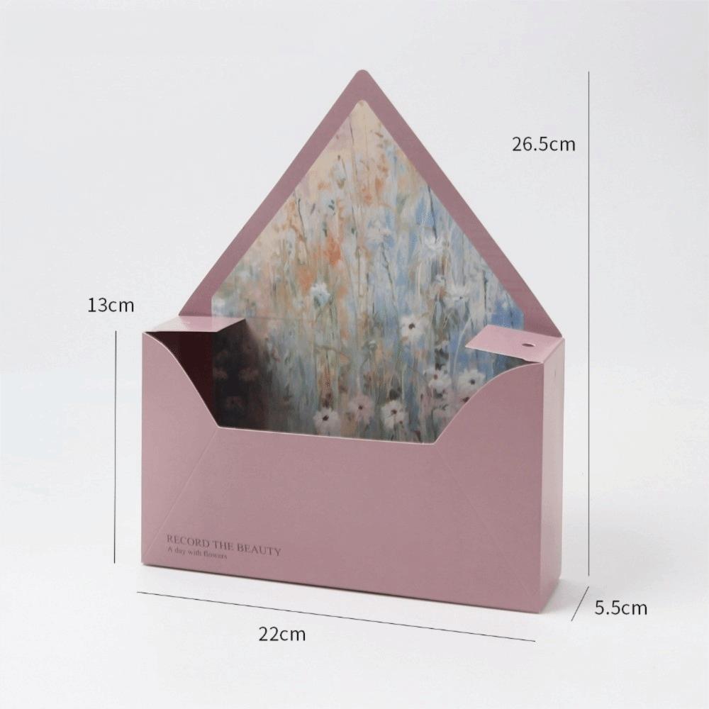 5pcs Elegant Handmade Flower Package Box DIY Gift Wrapping Flower Envelope Box Floral Arrangement Box Wedding