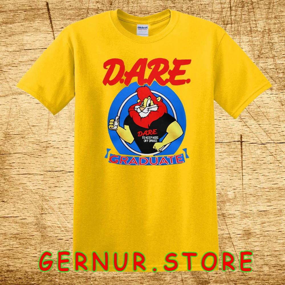 DARE Graduate Lion To Keep Kids Off Drugs Yellow XXXL