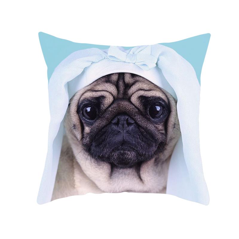 pug throw pillow