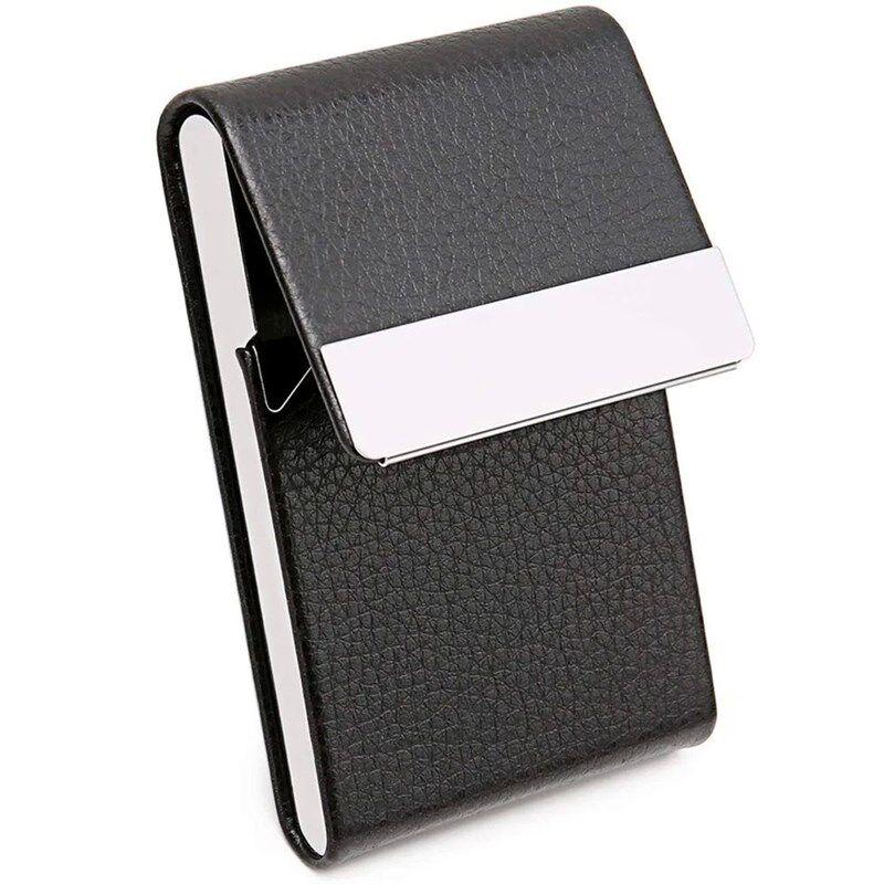 Portable Pu Leather Business Card Holder Available In Multiple Colors Suitable For Both Men And Women