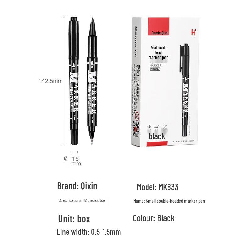 COMIX MK833 Dual-Tip Art Marker Pens