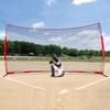 Barricade Backstop Net, 16x10 Ft Ball Sports Barrier Netting, Portable Practice Equipment with Carry Bag, Protection Screen for Baseball Softball