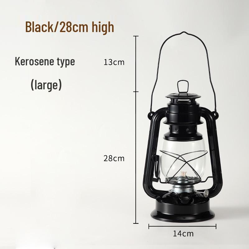 Retro Handheld Kerosene Lantern for Outdoor Camping and Decor