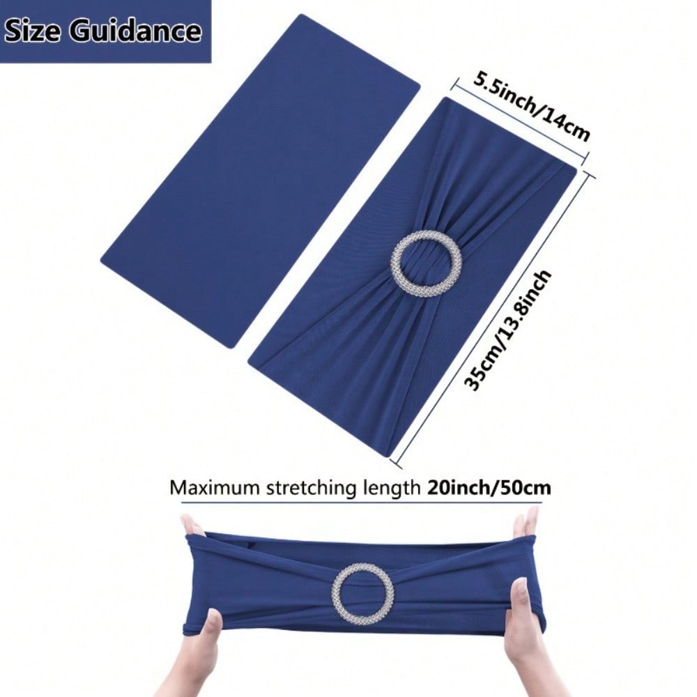 20pcs Elegant Chair Back Covers with High Elasticity Spandex - Washable & Reusable, Perfect for Weddings