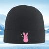 Pink Bunny with Stars Illustration Men Women Unisex Knitted Hat Beanie Pullover Cap Winter Thermal Warm Christmas Outdoor Cyclin