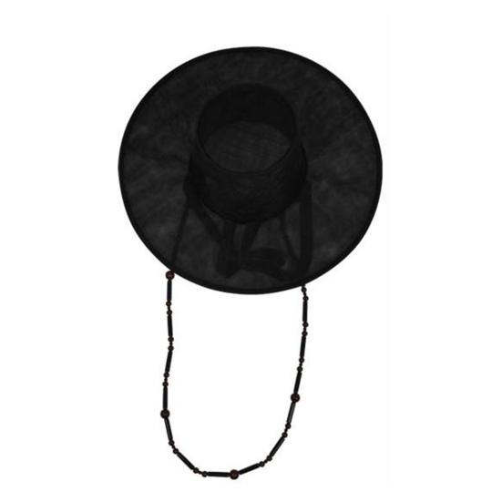 Pălărie Coreeană Tradițională de Performanță pentru Copii Pălărie Plată cu Bor Larg Pliabilă Rapid Protecție UV Cosplay Pălărie Neagră