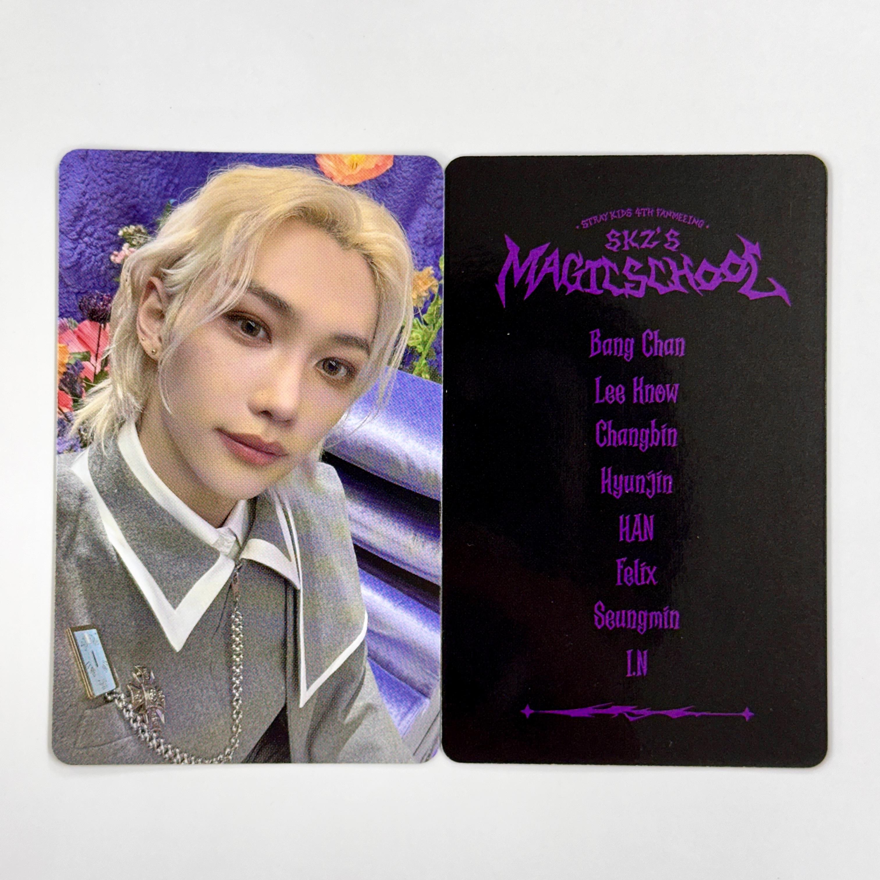 

Фотооткрытка от лица от лица школы магии Stray Kids SKZ Felix