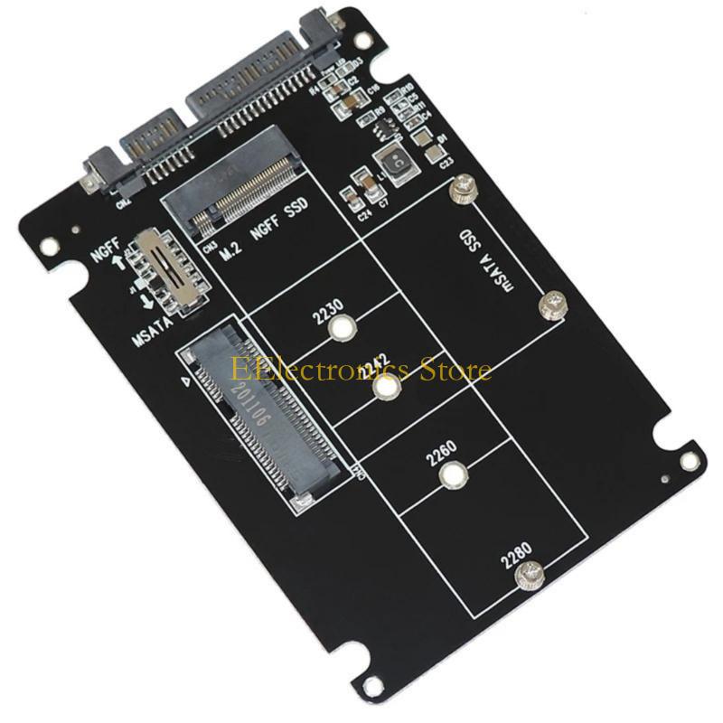 

B03C mSATA to SATAAdapter M.2NGFF mSATA SSDs to SATAAdapter Card m.2NGFF to USB Converters for Desktop Laptop Compatibility