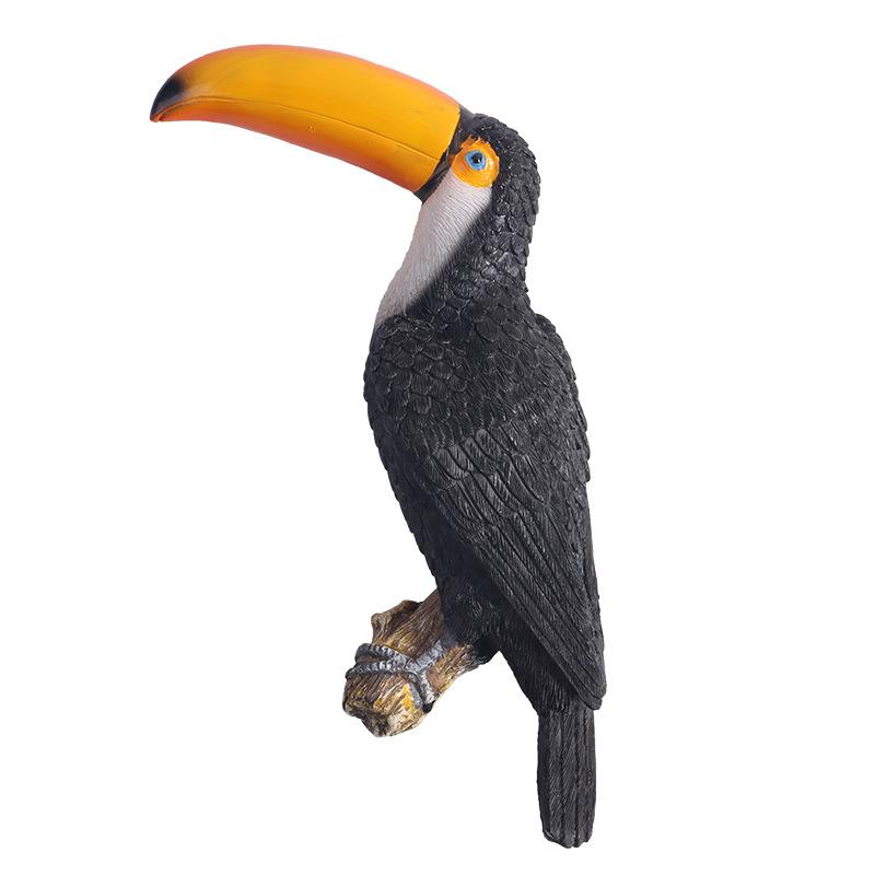 Peco Parrot Wall Hanging Resin Craft Wall Decorative Birds Room Decoration Garden Outdoor Home Decoration