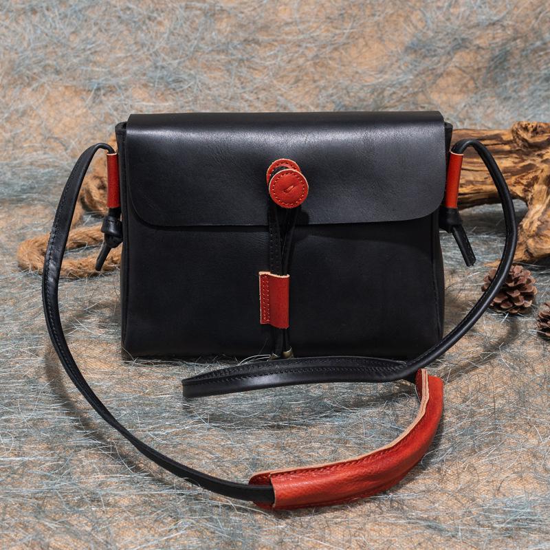 Johnature Wszechstronny Jednolity Kolor Rozrywka Prawdziwa Skóra Kobiety Mała Torba W Stylu Vintage Naturalna Prawdziwa Skóra Bydlęca Torby na Ramię i Crossbody