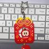 10Pcs 360 Rotate Keyring Pendant Star Heart Keychain DIY Accessories  Doll Hanging
