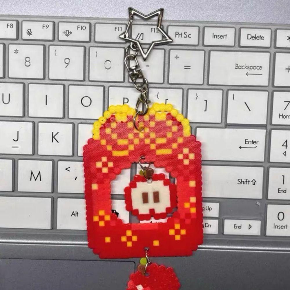 10Pcs 360 Rotate Keyring Pendant Star Heart Keychain DIY Accessories  Doll Hanging