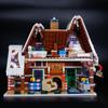 Creative Mini Christmas Gingerbread Man House Building Blocks Hut Model Assemble Bricks Toy Holiday Gifts For Kid Girl Boy Adult