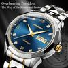 JINSHIDUN New Business and Leisure Men's Watch Automatic Mechanical Watch Luminous Waterproof High-end Business Watch Male