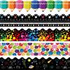 Bulletin Board Borders Decorations 90 Pieces 100 Feet, Scalloped Border Trim Colorful Bulletin Board Trim, 5 Kinds of Design Blackboard School