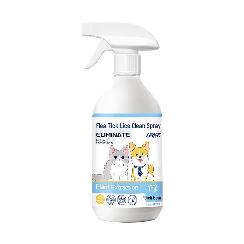 

Pet Deworming & Ectoparasite Spray for Dogs & Cats - Tick, Flea, and Lice Remover