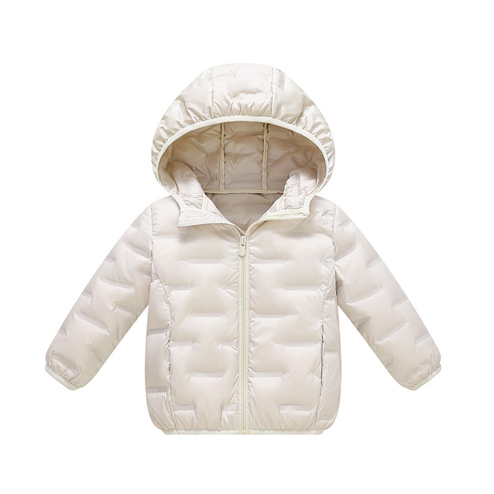

Детская модная и повседневная тонкая пуховая хлопковая куртка 160 белый
