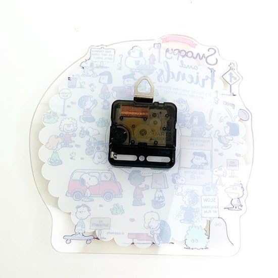 Marimo Craft Snoopy ALL PEANUTS Acrylic Clock, Clear, W19.6 x H20 x D0.3cm, SPZ-3201
