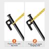 8Pcs Tent Pegs Camping Tent Spikes Heavy Duty Unbreakable Tent Pegs with Storage Bag & Hammer for Outdoor Camping