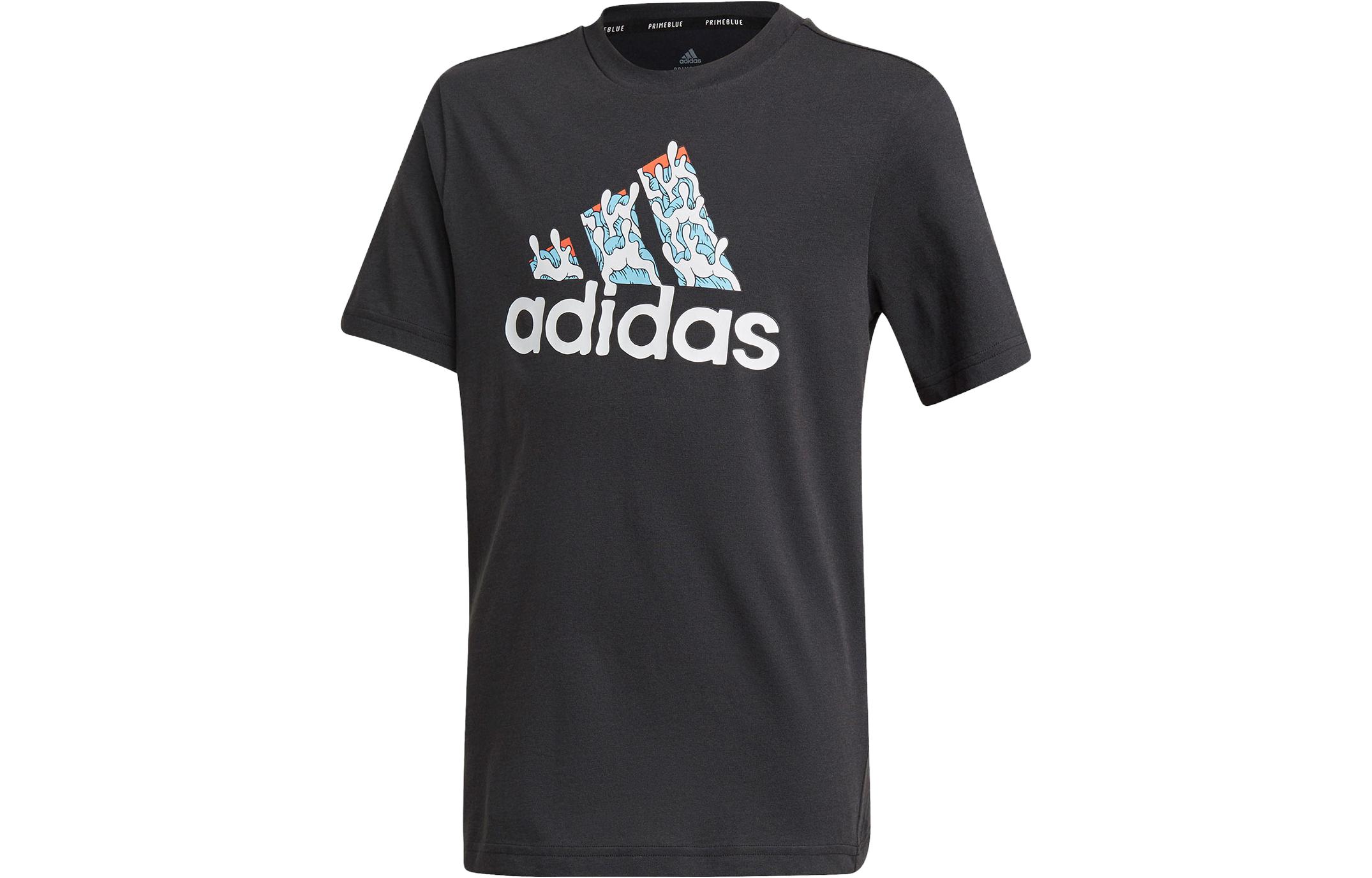 

Adidas Grade School T Shirts Crew Neck Moderate GQ1140 140
