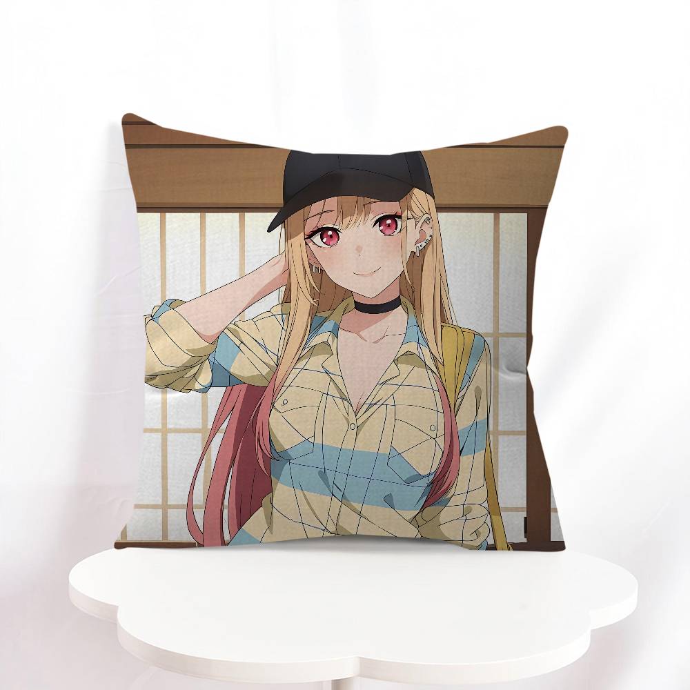 

M-Marin Kitagawa Pillow Gift Home Office Decoration Pillow Bedroom Sofa Car Cushion CoverPillow Case 16x16Inch