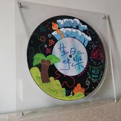 Akril Bakelit Hanglemez Keret Kiállító Állvány Nagy Felbontású Akril CD Lemez Porvédő Tároló 12 Hüvelykes Szimuláció Gyűjtő Állvány