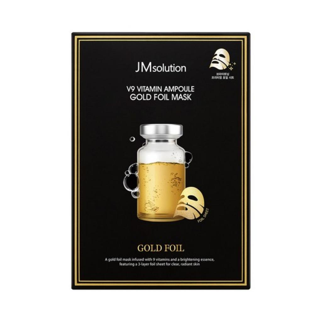 JMSOLUTION V9 Vitamin Ampoule Gold Foil Mask 35ml X 10ea