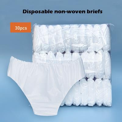 30 Stück Einwegunterwäsche für Damen – einzeln verpackt, parfümfrei, hygienisch für unterwegs, Fitnessstudio, Sauna & Salon, weich & atmungsaktiv