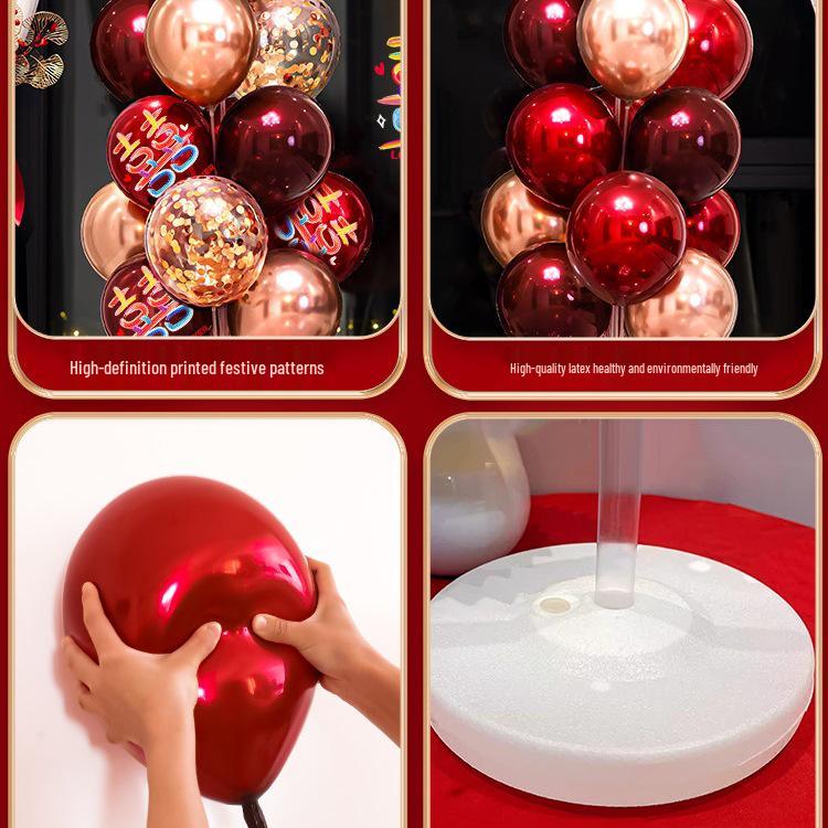 Wedding & Engagement Balloon Decoration Set: Aisle Runner, Room & Column Décor Kit